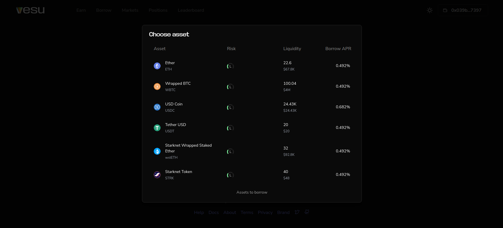 Select asset