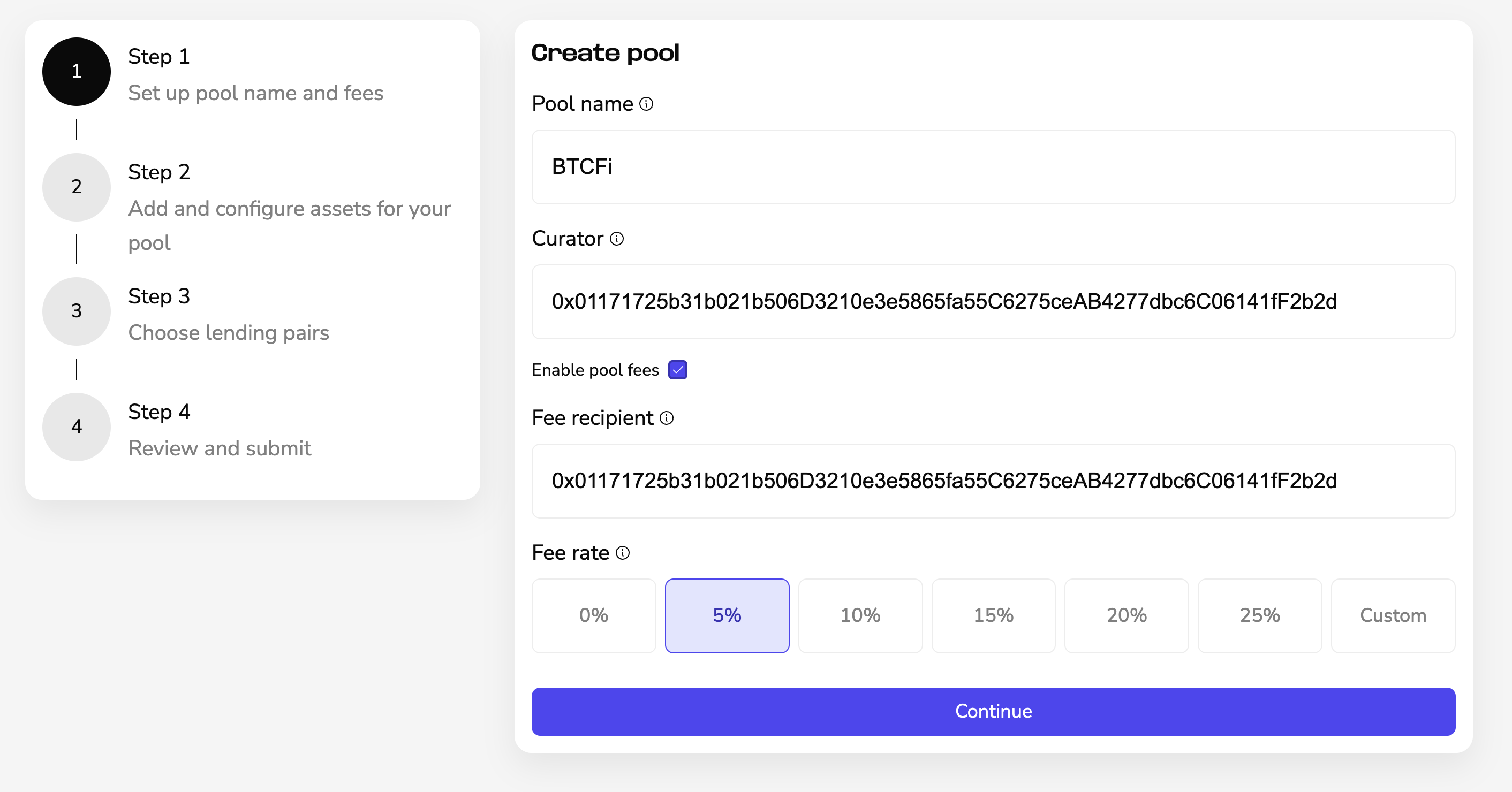 Create Pool