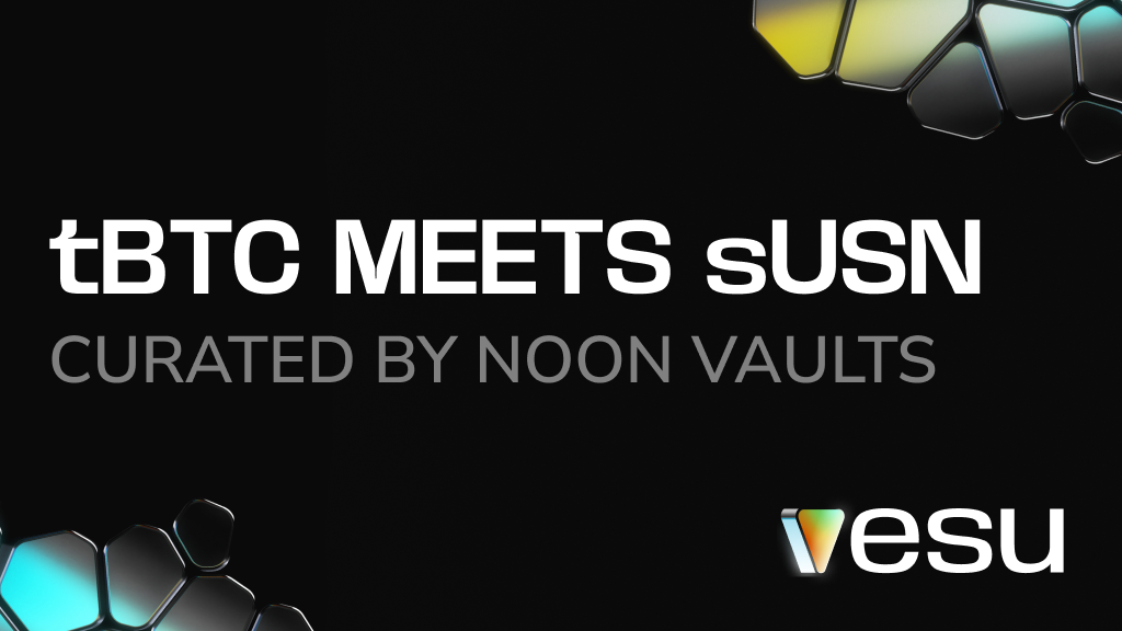 tBTC yield powered by Noon Vaults